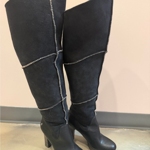UGG Black Over the Knee Boots - Picture 1 of 8